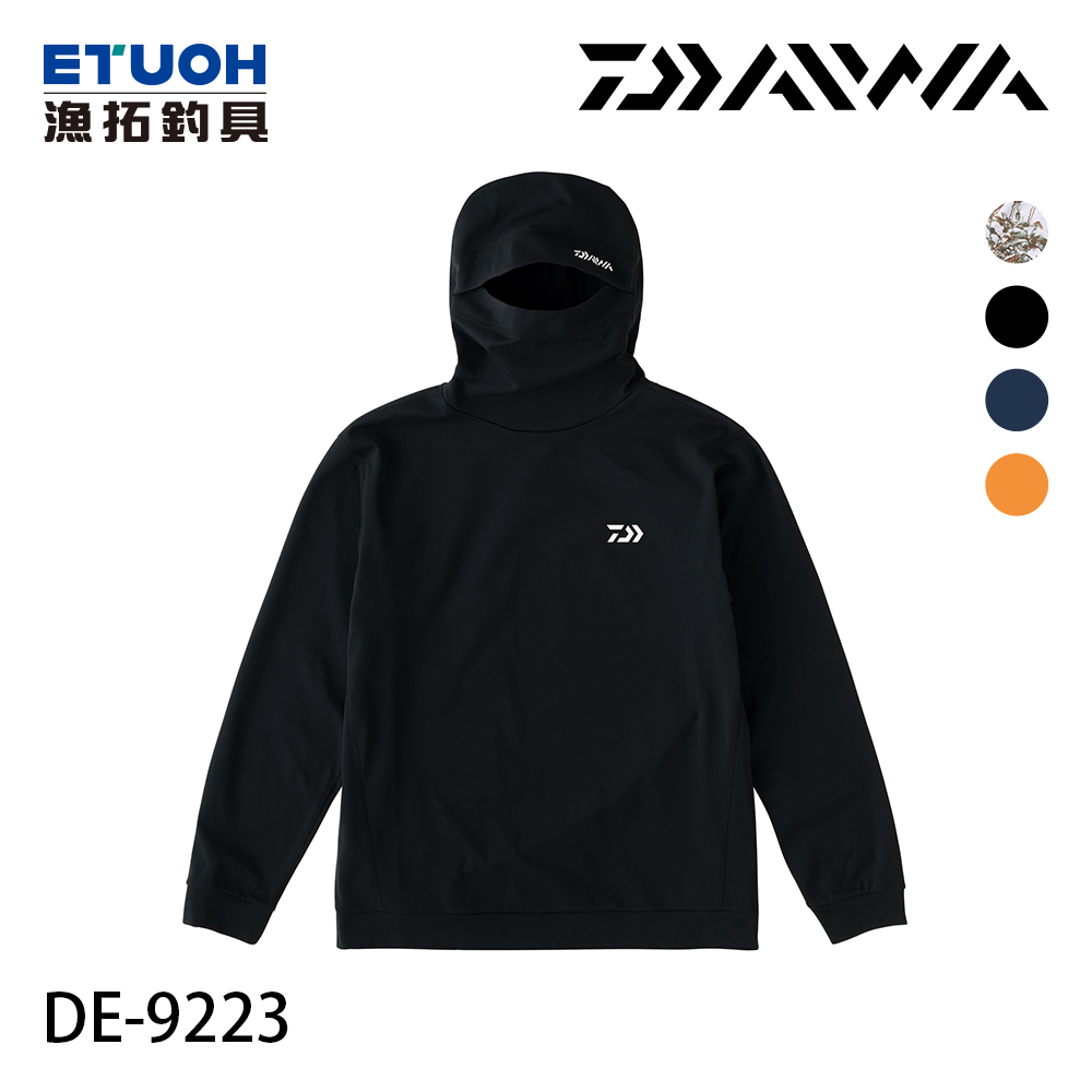 DAIWA DE-9223 黑 [長袖帽T]